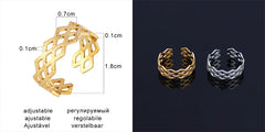 Fashion Euramerican Gold Colour Ring Rings Women Ring Stainless Steel Ring Woman