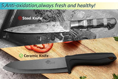 Ceramic Knife 3 4 5 6 Inch Sharp Kitchen Chef Knives Utility Slicer Paring Serrated