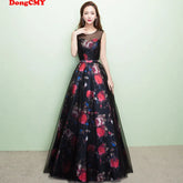 Homecoming Dresses: Long Flowers Formal Evening Dresses Plus Size Maxi Party