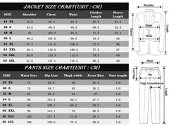 Tuxedo for Mens: Full Men's Suit Plaid 2 Pcs Vintage Double-Breasted Jacket Vest Pants