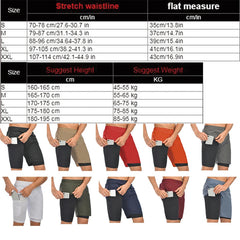 Running Shorts Men 2 in 1 Sports Jogging Fitness Shorts Training