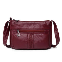 Fashion All-match Solid Color Messenger Bag High Capacity Womens Shoulder Bags