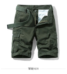 Men's Baggy Multi Pocket Military Cargo Shorts Mens Cotton Khaki Mens Tactical Shorts