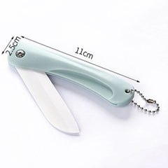1PC Mini Ceramic Fruit Knife Kitchen And Bar Supplies Portable Folding Knife Creative