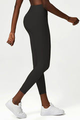 Women Yoga Pants Naked Feeling High Stretch Nylon High Waist Leggings Push Up