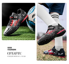 Size 28-39 Children Soccer Shoes Yellow Football Boots Boy Girl Trainers Sneakers