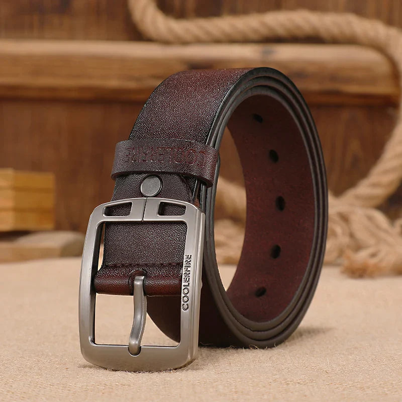 Men Genuine Leather Belts Cowskin Classic Designers Belts for Men Vintage Westernboy Leisure Casual Jeans Strap HQ223