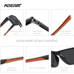 Unisex Sunglasses Square UV400 Shades