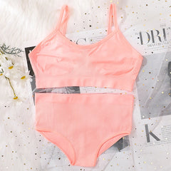Women Bra Briefs Set Seamless Bra And High Waist Panties Set Underwear Female