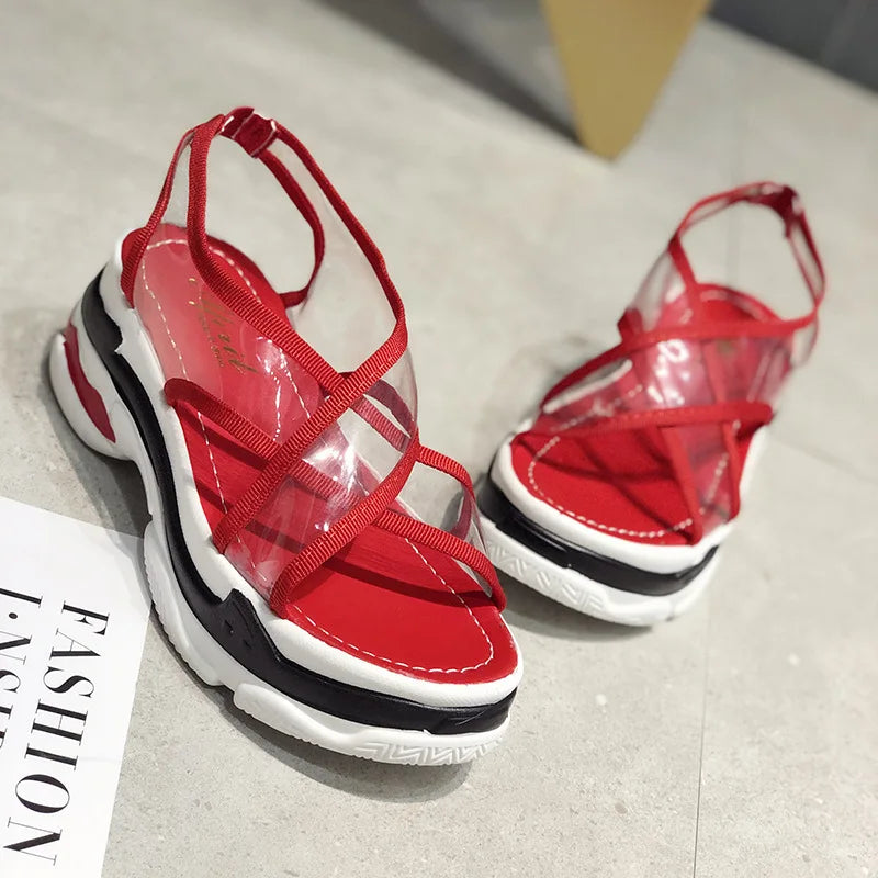Casual Women Slippers Lady Fashion Classics Sandals Women Heel High Platform