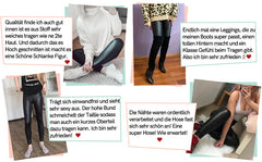 High Waist Faux Leather Leggings Women Thick Non See-through PU Leggings