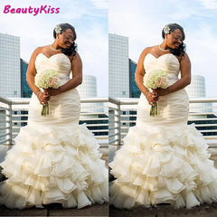 White Bridesmaid Dresses: Wedding Dress Ruffle Skirt Organza Bridal Gown For Black