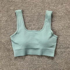 Seamless Sport Suit Yoga Suit Fitness Gym Clothes Women Gym Crop Top Yoga Shirts