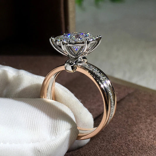 Bridal Engagement Wedding Rings AAA Dazzling Cubic Zirconia Timeless