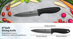 Ceramic Knife 3 4 5 6 Inch Sharp Kitchen Chef Knives Utility Slicer Paring Serrated