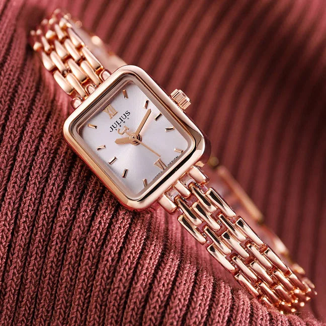 Top Julius Mini Lady Women's Watch Japan Quartz Elegant Fashion Hours Clock Dress Bracelet Chain School Girl's Birthday Gift