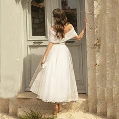 White Bridesmaid Dresses: Wedding Dresses For Women Tulle Point Net Tulle