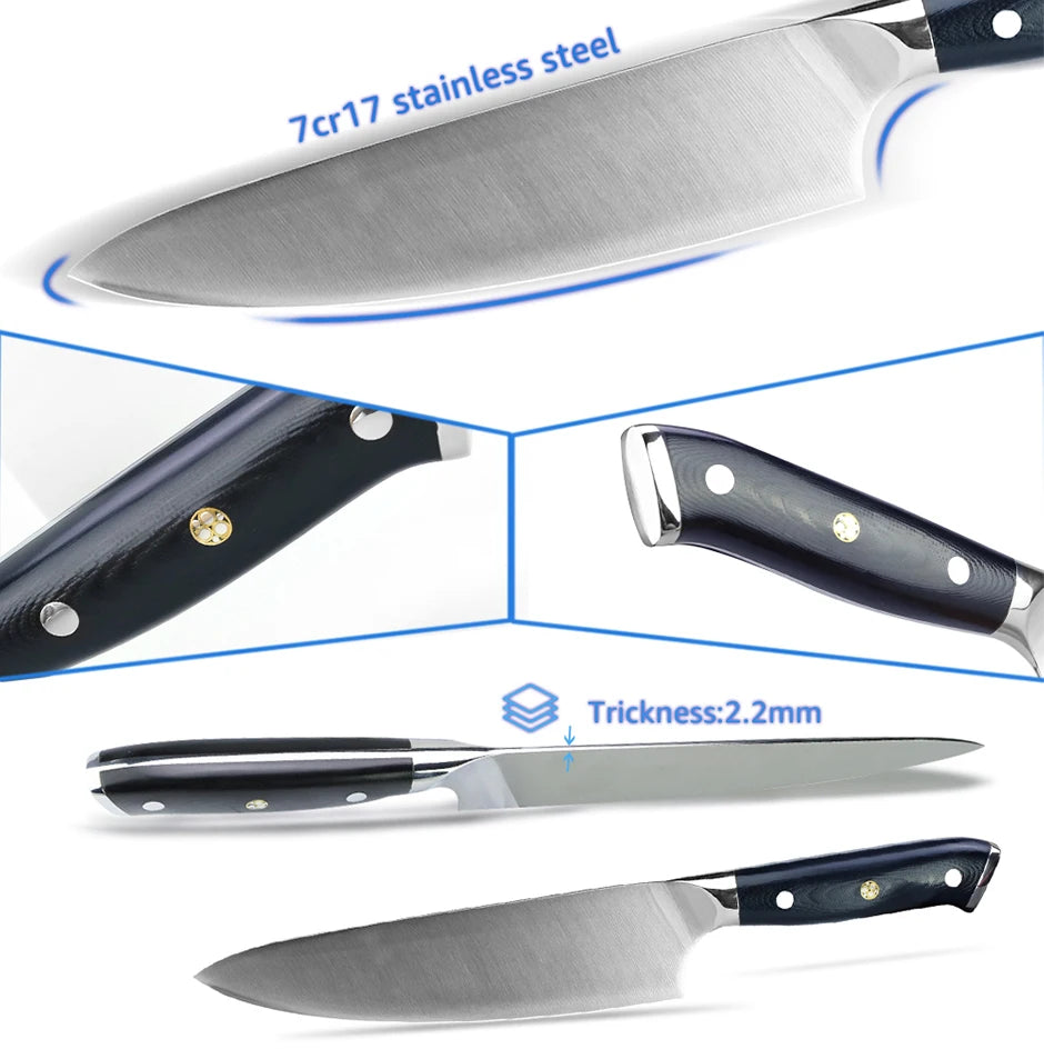 Kitchen Knife 8 inch Professional Chef Knife High Carbon 4116 German Stainless Steel