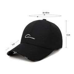 Men And Women Spring And Summer Baseball Cap Hipster Wild Black And White