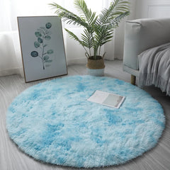 Plush Round Rug Mat Fluff White Carpet For Living Room Soft Home Decor Bedroom Room
