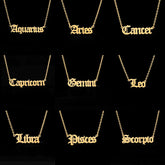 Constellations Necklace For Women Men Virgo Leo Libra Scorpio Sagittarius Capricorn