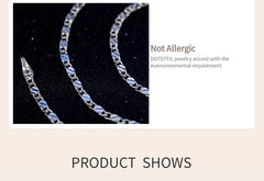 925 Sterling Silver 16/18/20/22/24/26/28/30 Inch 2mm Charm Chain Necklace