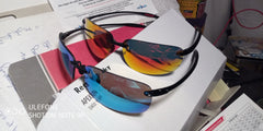 Sunglasses for Men: Orange Male Driving Rectangle Ultralight Frame Sunglasses