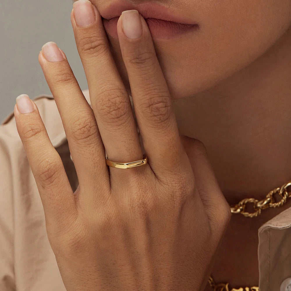 Stainless Steel Ring for Ladies Suitable for Gift Jewelry