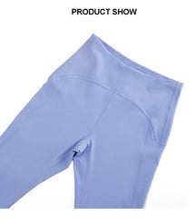 Women Yoga Pants Naked Feeling High Stretch Nylon High Waist Leggings Push Up