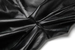 High Waist Faux Leather Leggings Women Thick Non See-through PU Leggings