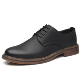 Men Oxfords Shoes British Style Men Genuine Leather Business Formal Shoes