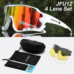 Bike Cycling Glasses Outdoor Sports Cycling Goggles UV400 4 Lens Cycling Eyewear