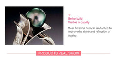 925 Sterling Silver Pearl Ring For Women 18k Gold Charm Finger Rings Party