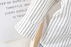 Children Kids Gentleman Clothing Suit Birthday Wedding Party Elegant Set Baby Boy Casual Wear Striped Shirt Vest Pants Costume