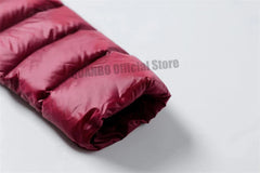 Women Ultra Lightweight Packable Long Puffer Jacket Autumn Winter