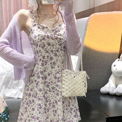 Dresses Woman Summer Party Sleeveless Y2k Sling Casual Aesthetic