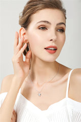 925 Sterling Silver Solid Small Heart Pendant Necklace 16-30 Inch Snake