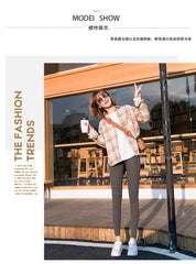 Ribbed Leggings For Women High Waist Autumn Winter Warm Legging Cotton