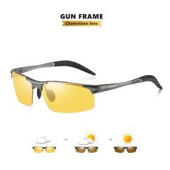 Glasses For Driving Men Polarized Sunglasses Photochromic Driver Goggles