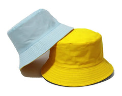 Black Solid Dots Bucket Hat Two Side Wear Unisex Simple Bob Caps Hip Hop Gorros Men