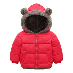 Winter Kids Thicken Jackets For Girls Coats Boys Jackets Plus Cashmere Jackets