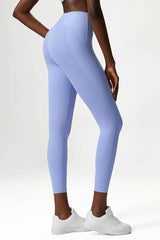 Women Yoga Pants Naked Feeling High Stretch Nylon High Waist Leggings Push Up