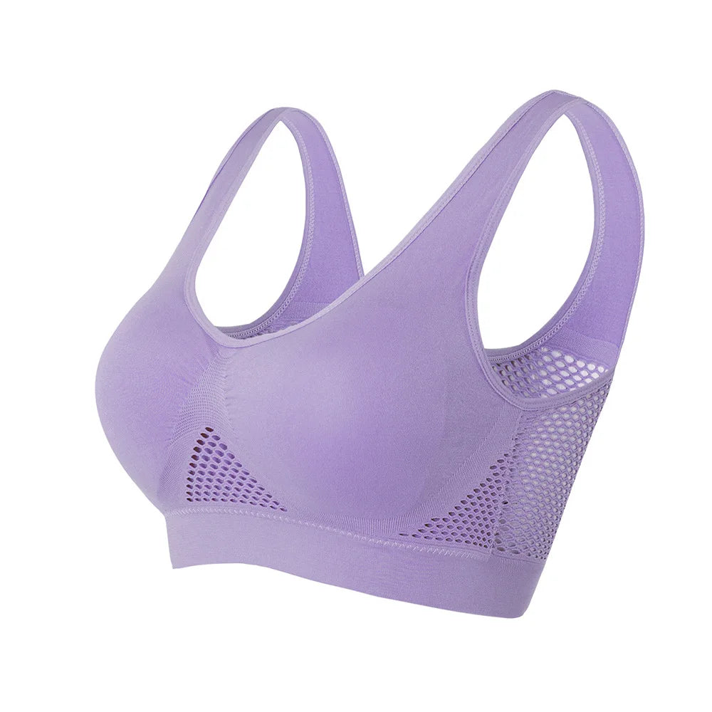 Women Sport Bra Fitness Yoga Running Vest Underwear Padded Crop Tops
