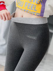 Ribbed Leggings For Women High Waist Autumn Winter Warm Legging Cotton