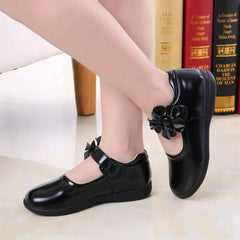 Girls Leather Shoes for Children Wedding Dress Princess School Shoes Kids