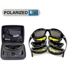 Military Goggles Army Sunglasses 4 Lens