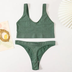 Women Bra Set Lingerie Female Seamless Underwear Bralette Tops Basic Stretchy