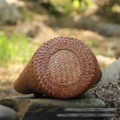 woven handbags Seaside vacation bag rattan Bucket bag