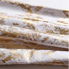 Women's Retro Metallic Snake Gym Leggings Blue Silver Shiny Legging Fitness Bottom