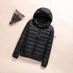 Women Winter Reversible Jackets 90% White Duck Down Keep Warm